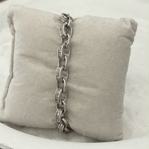 NWOT Sterling Silver Crystal Bracelet